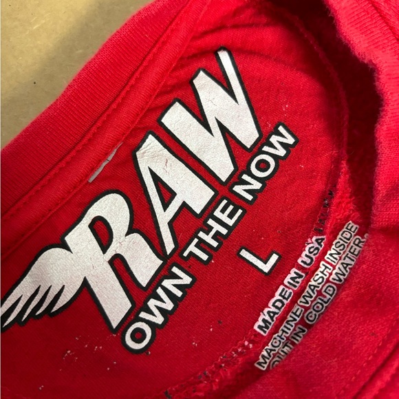 Raw Men’s welcome to paradise sweatshirt red papa Smurf - Picture 4 of 5